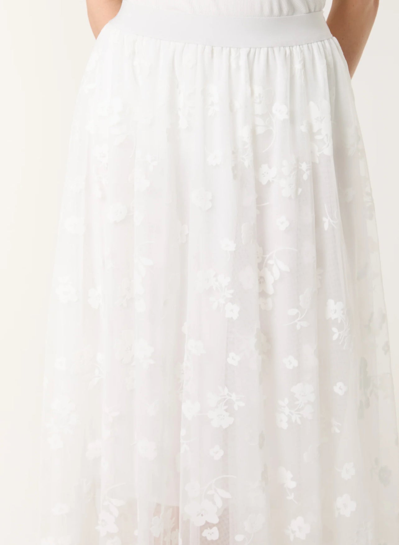 Mesh Flower Skirt