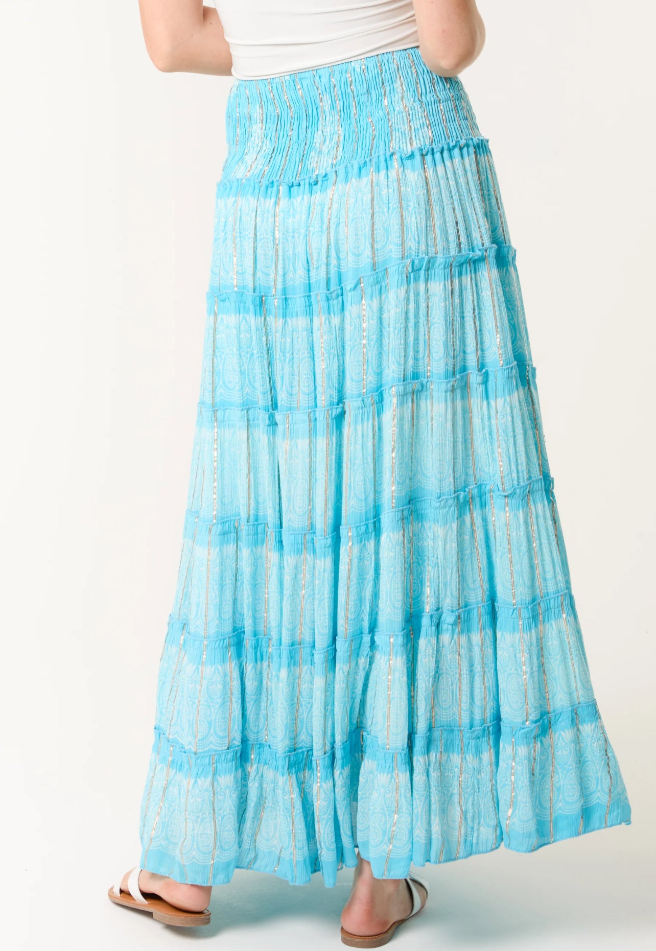 Aqua Foil Skirt