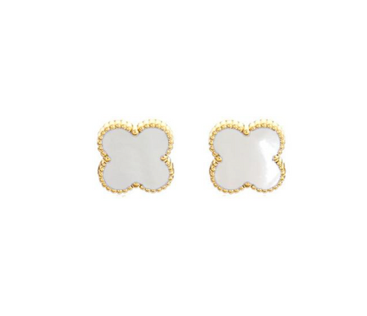 Dainty Clover Stud Earrings