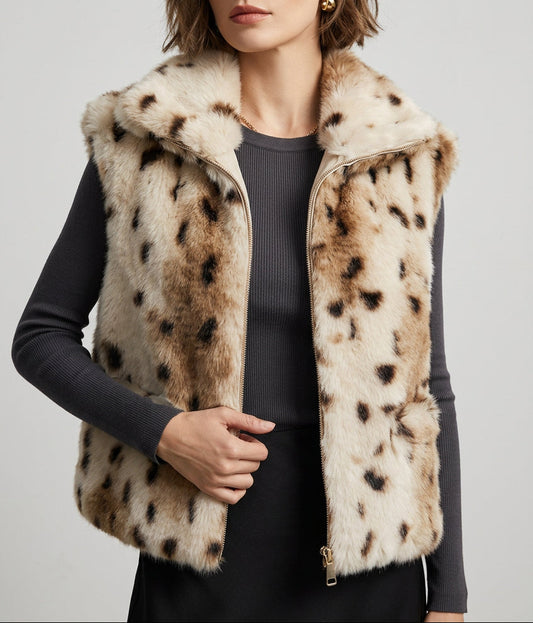 Faux Fur Animal Gilet