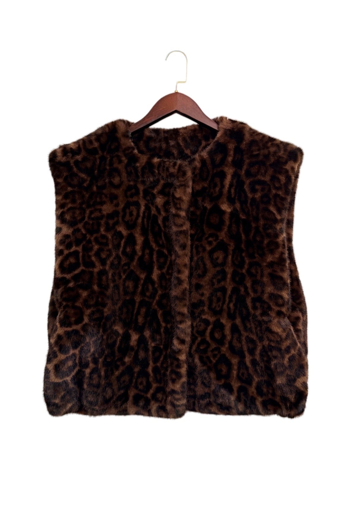 Leopard Faux Fur Gilet