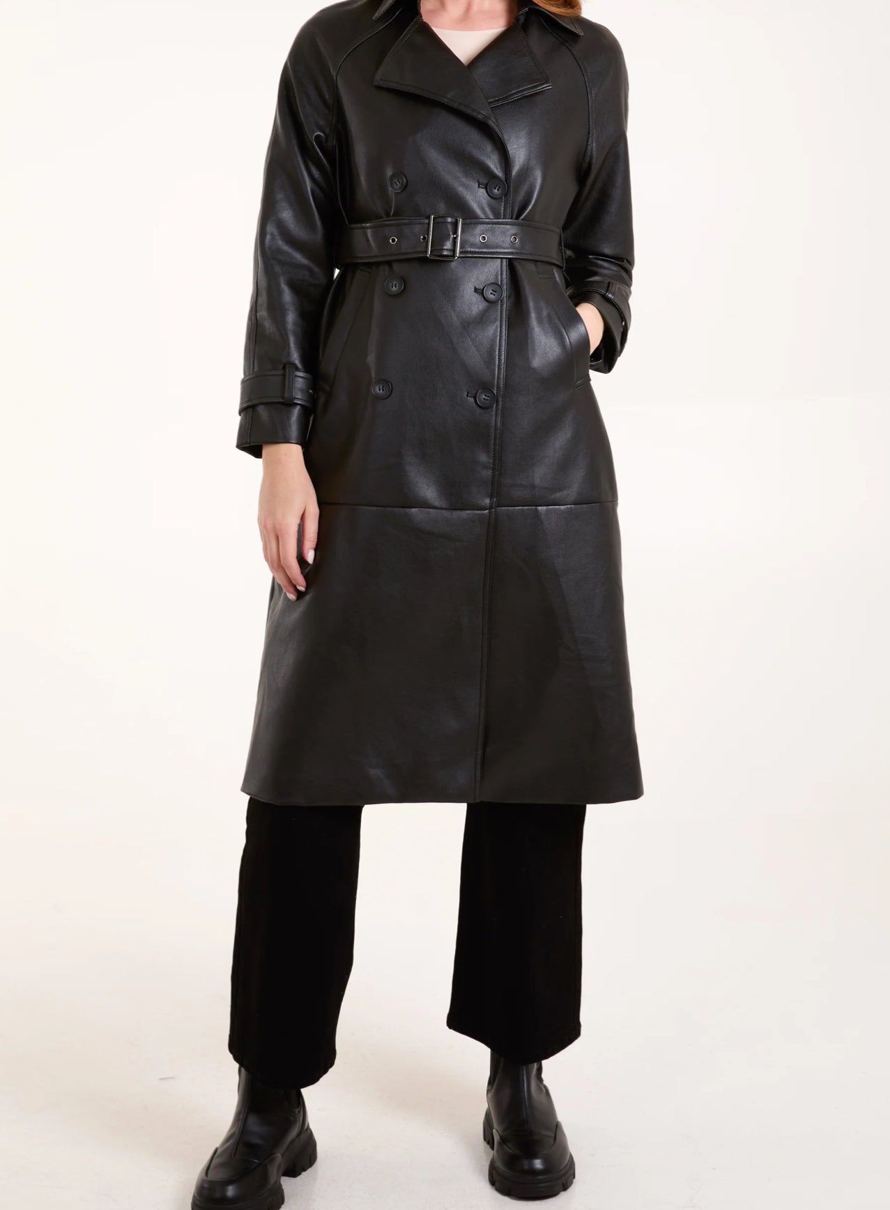 Leather Trench Coat