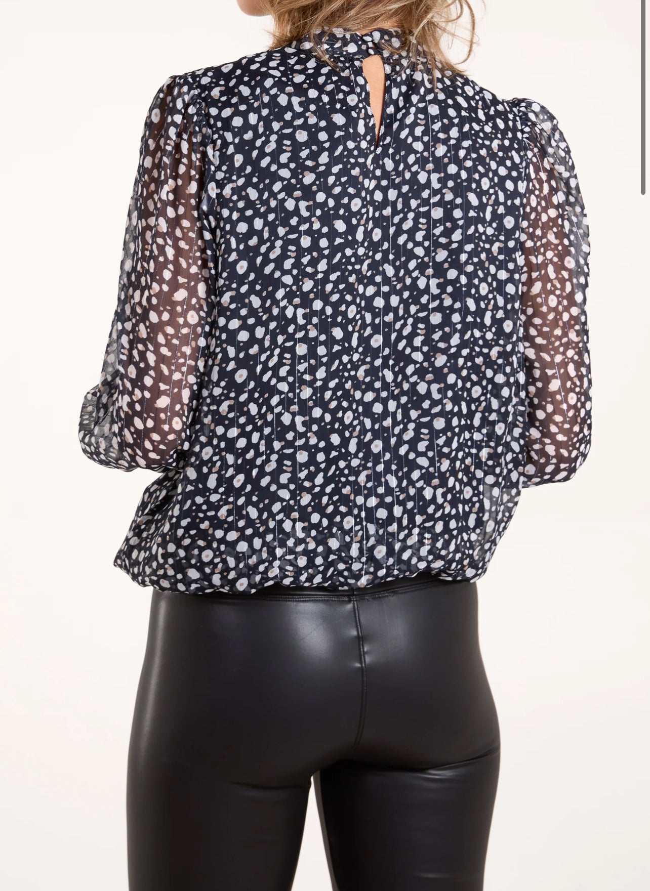 Spotty Bow Blouse