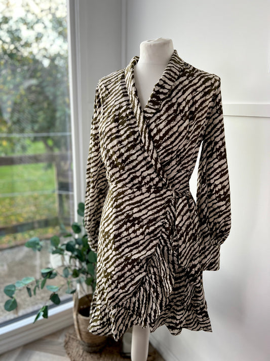 Zebra Wrap Dress