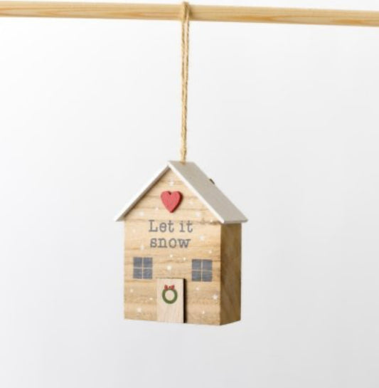 (Let it snow) Hanging Wooden House