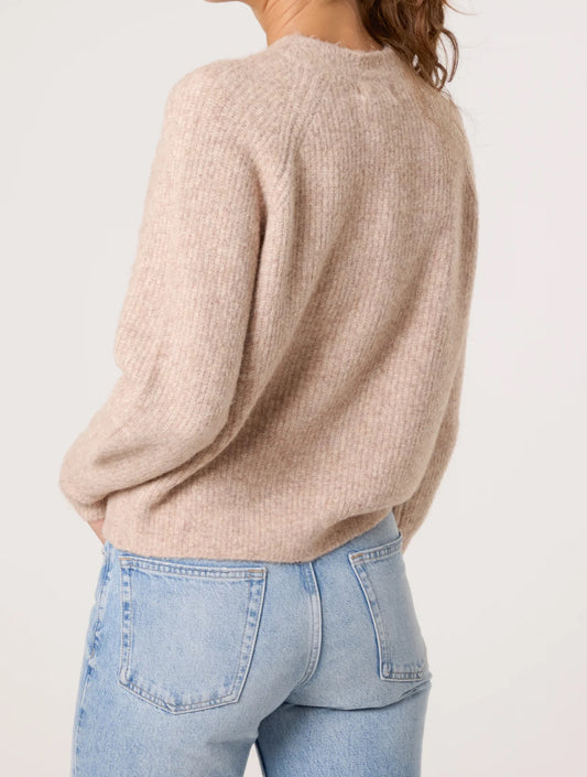 Print Button Knit Cardigan