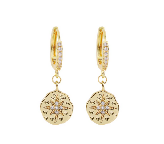 Star Imprint Disc Earring