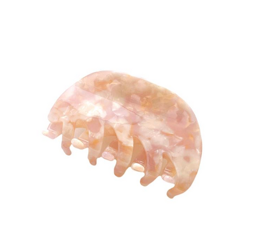 Rounded Pink Claw Clip