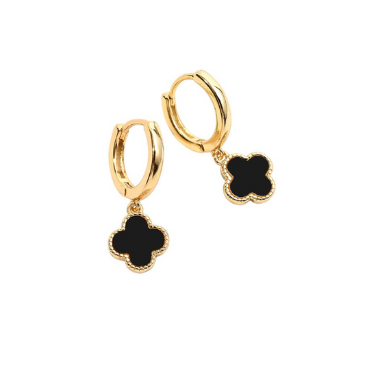 Dainty Clover Drop Earrings