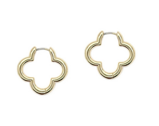 Metal Clover Shape Earring