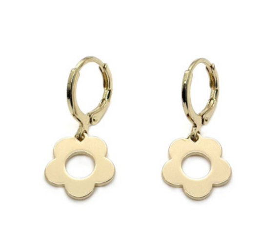 Flower Shape Drop Earring