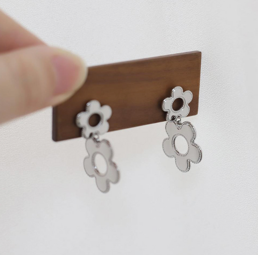 Double Flower Earring