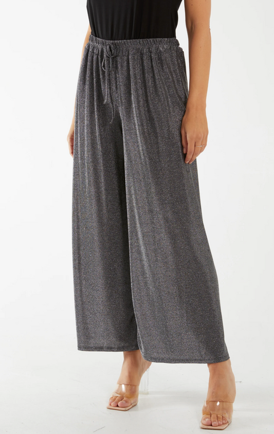 Glitter Wide Leg Trousers