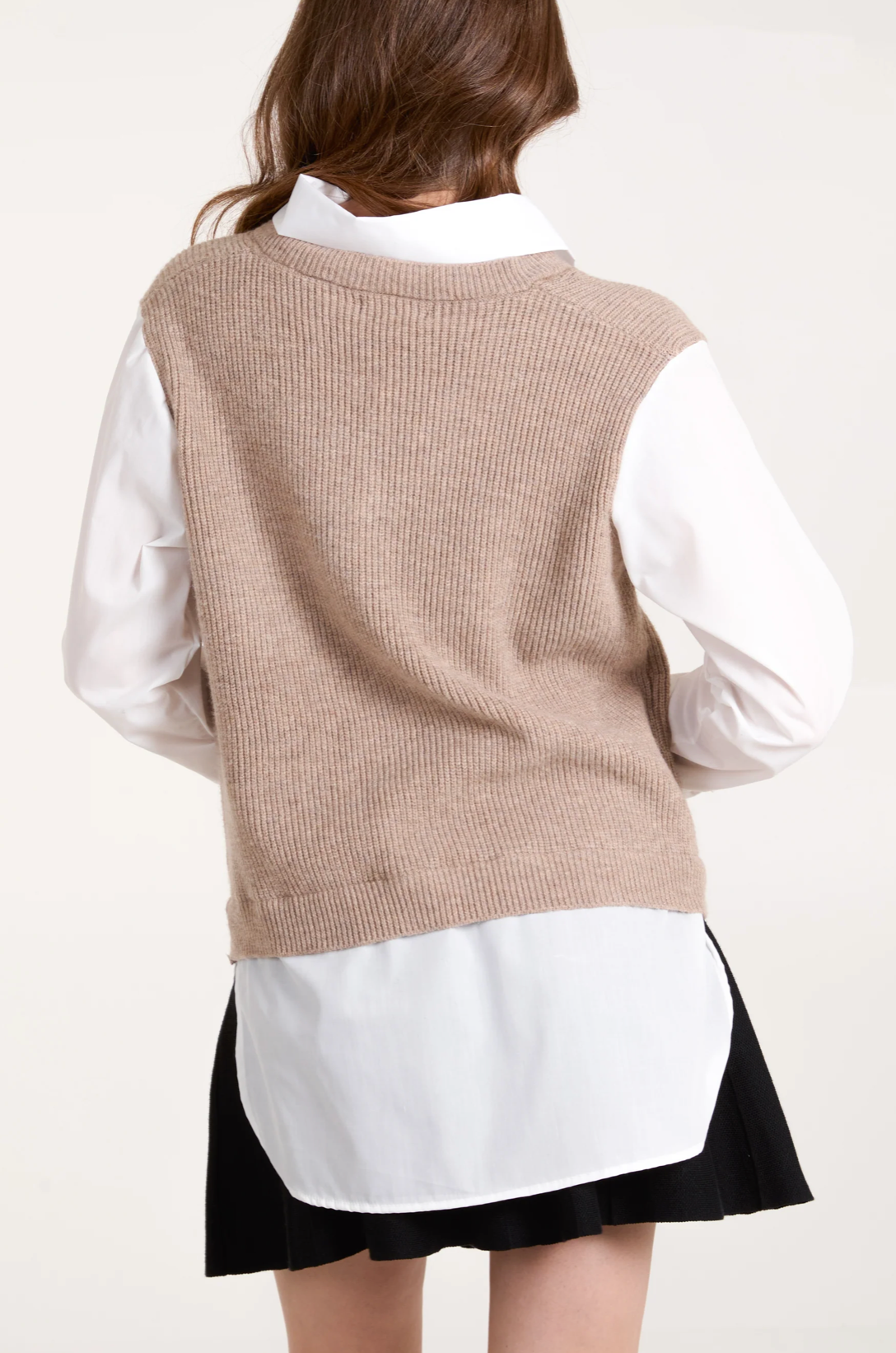 V-Neck Knit Vest