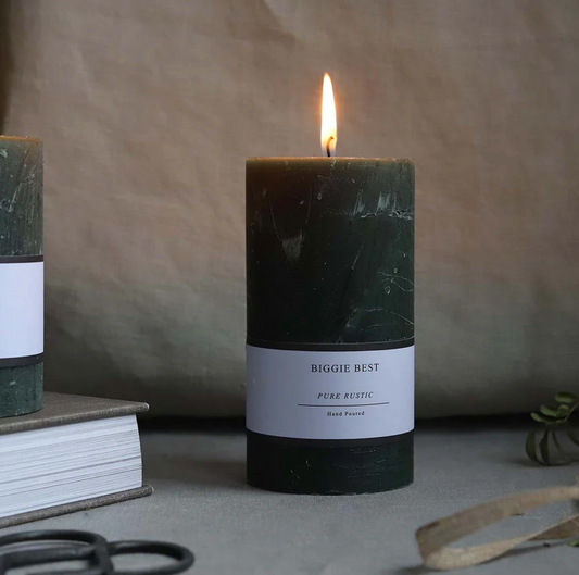 Rustic Pillar Candle