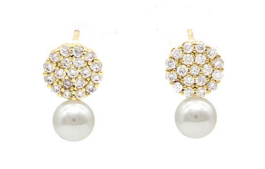 Crystal Pearl Earring