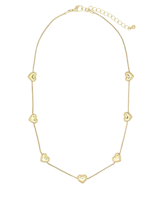 Seven Heart Short Necklace