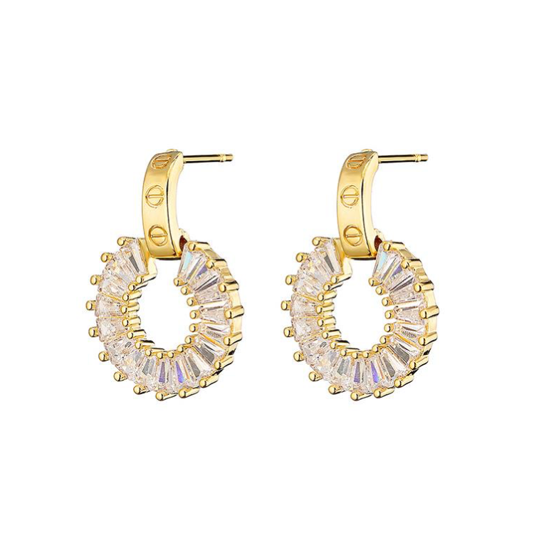 Circle Drop Earrings