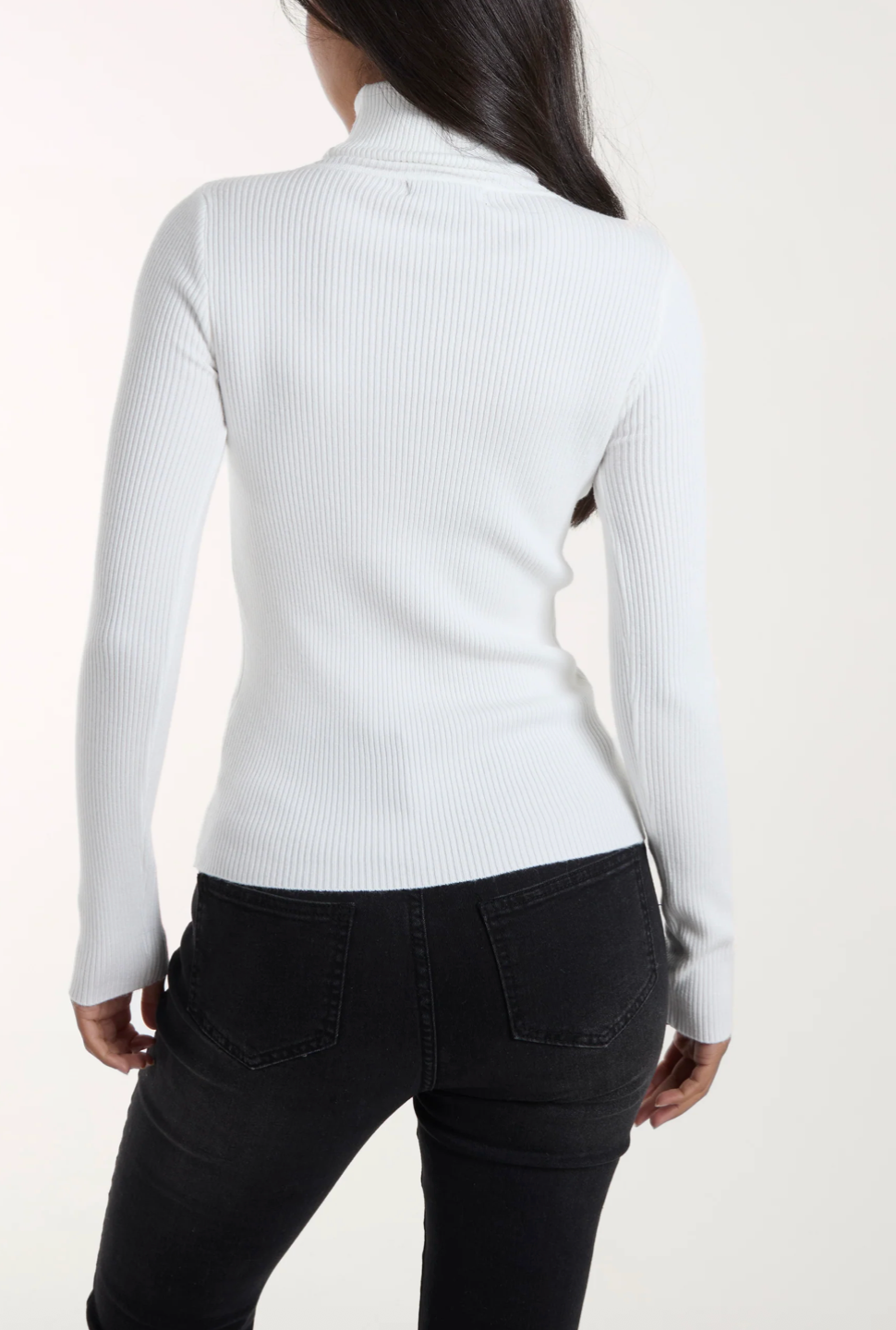 Ribbed Roll Neck
