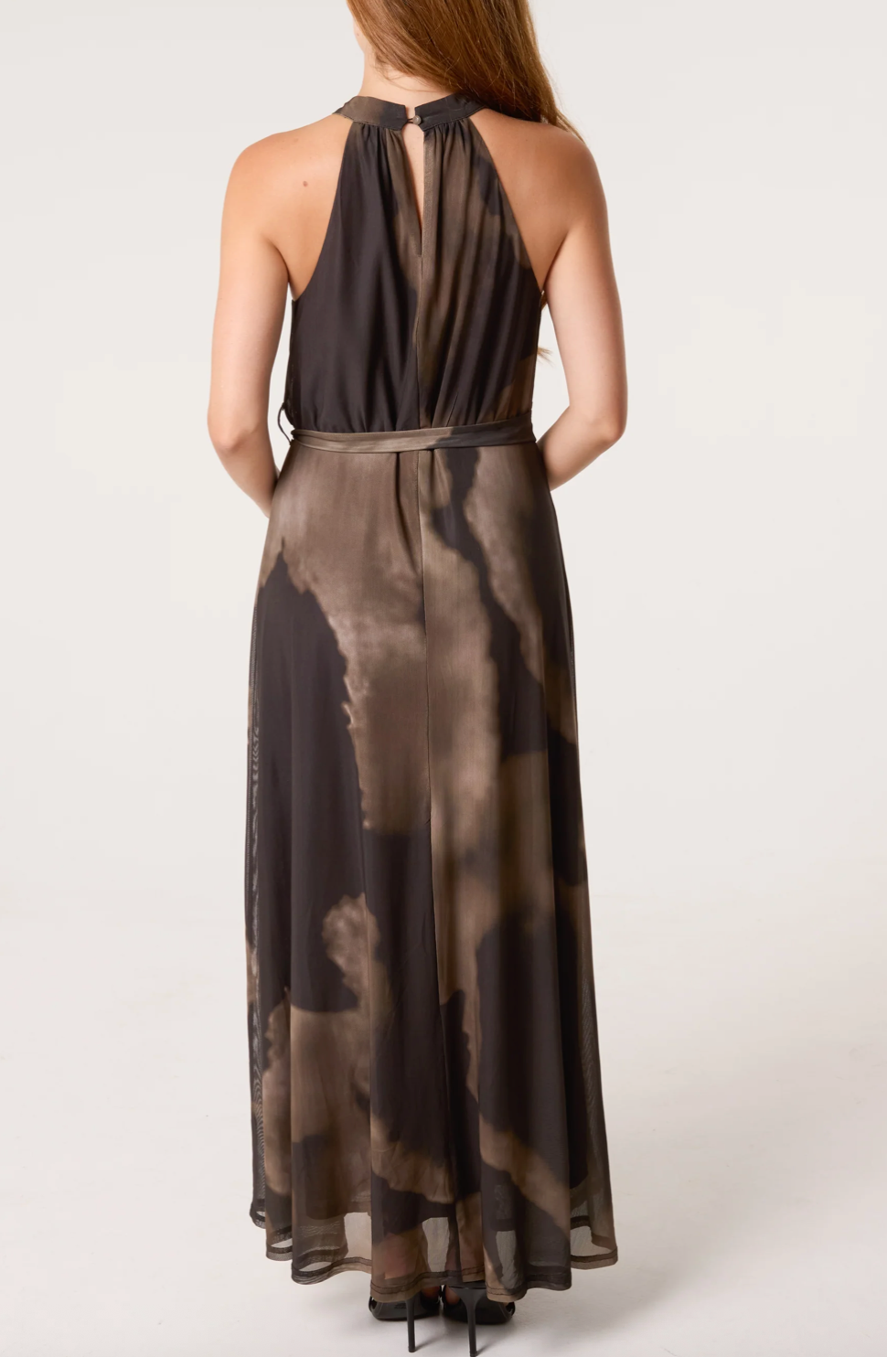 Belted Halterneck Dress
