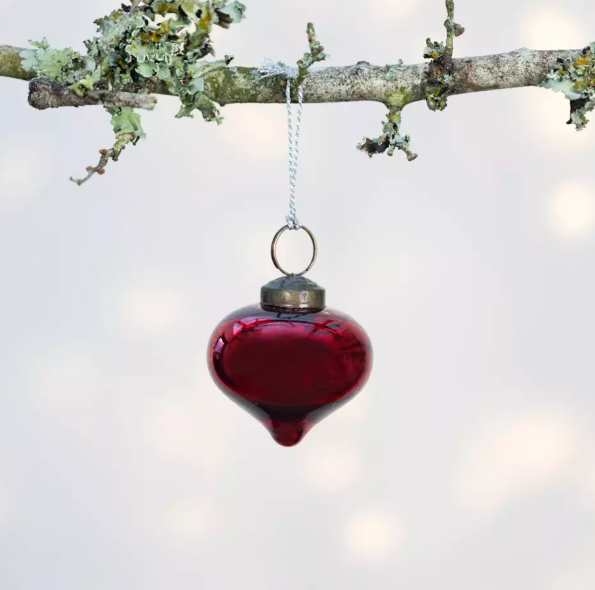 Shiny Red Onion Bauble