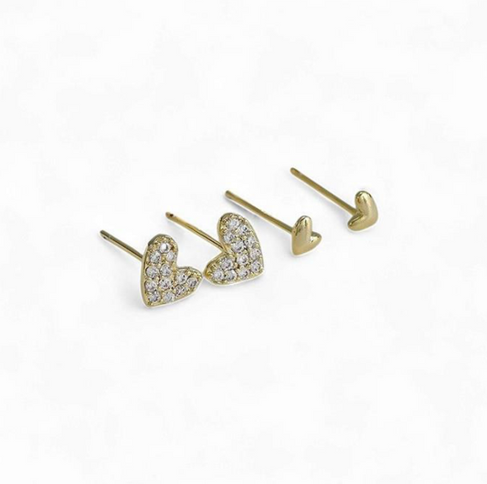 Heart Twin Pack Studs