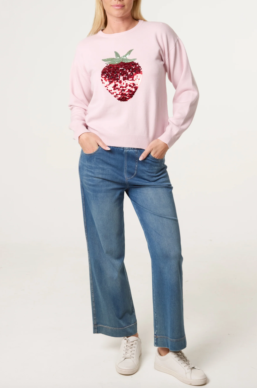 Strawberry Sequin Jumper