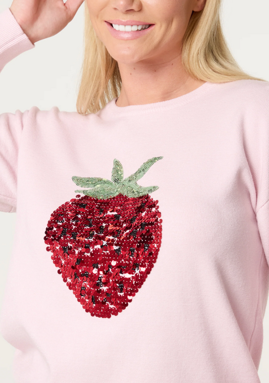 Strawberry Sequin Jumper