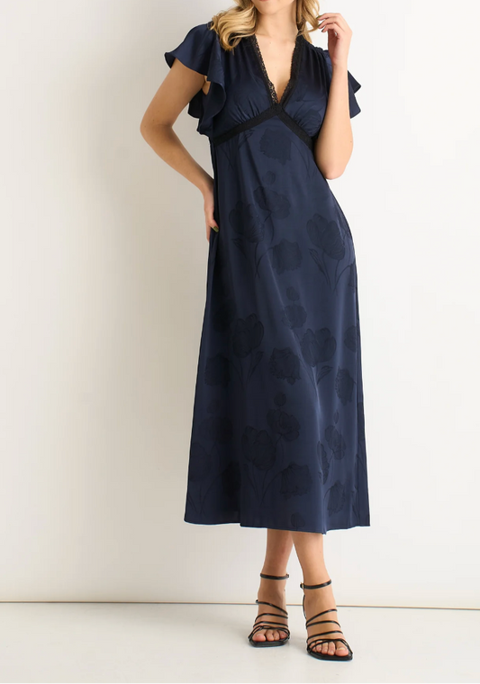 Jacquard Floral Dress