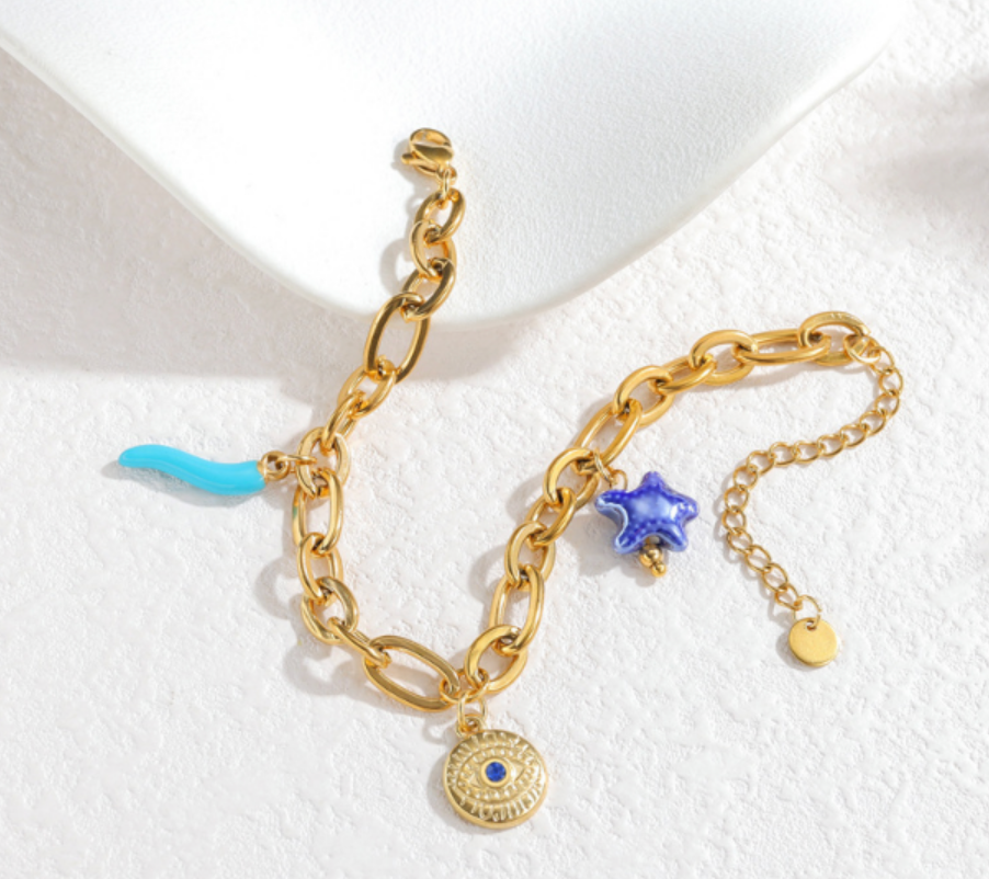 Evil Eye Charm Bracelet
