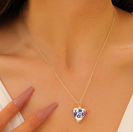 Flower Print Necklace