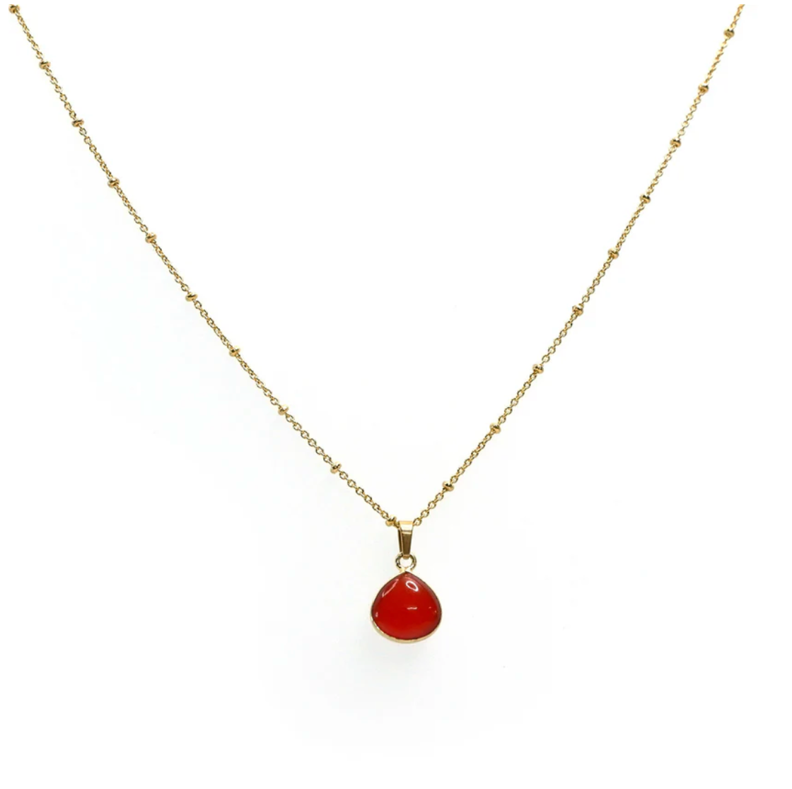 Simple Gemstone Necklace