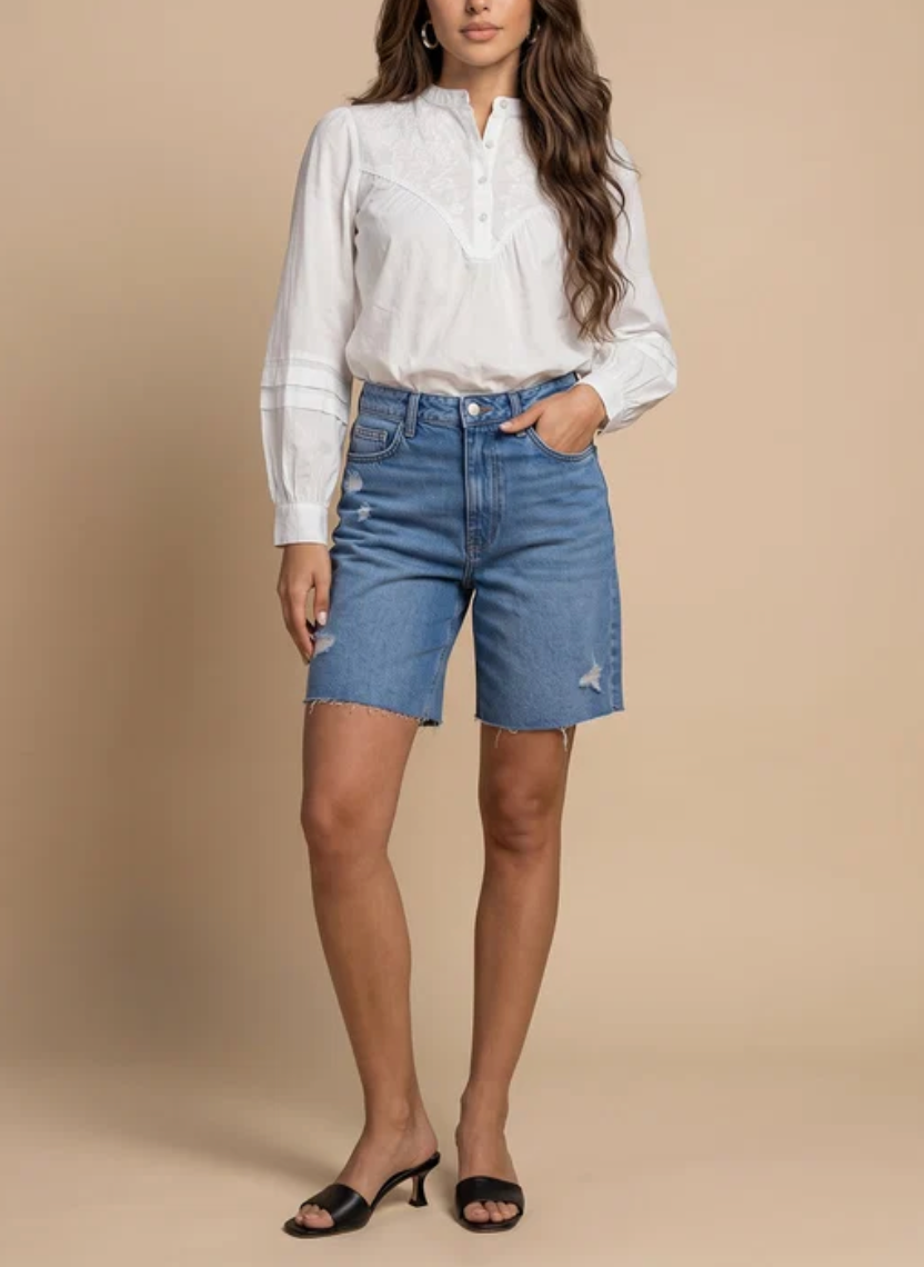 White Embroidery Shirt