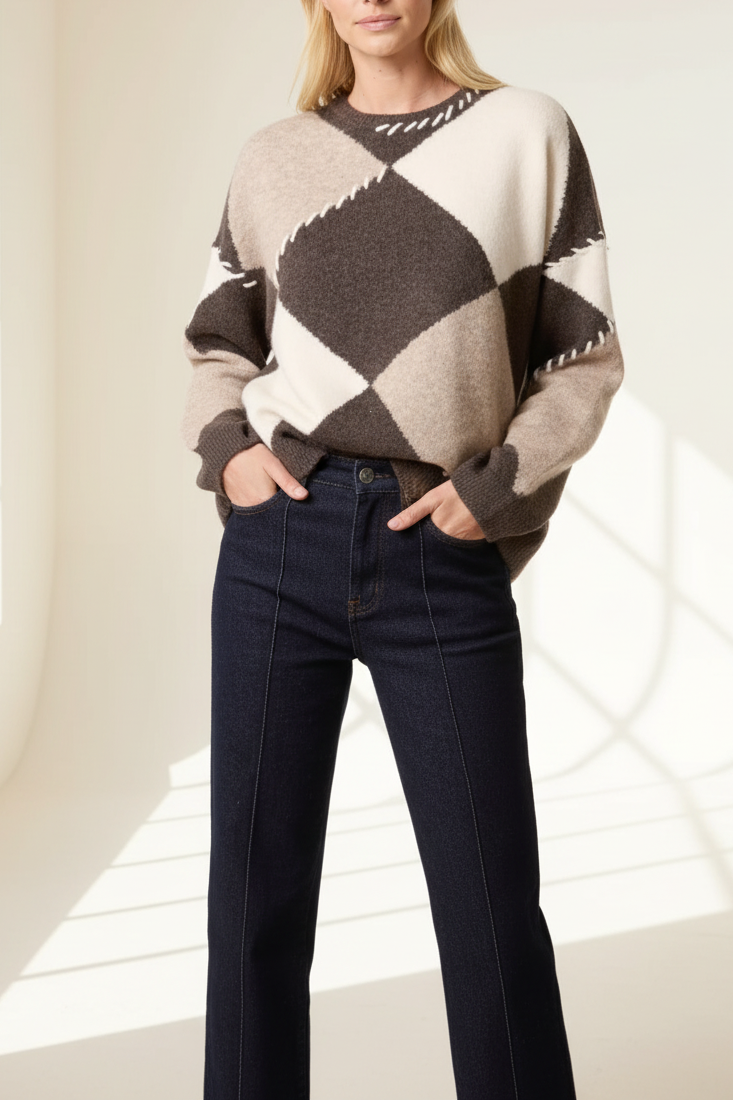Argyle Stitch Jumper