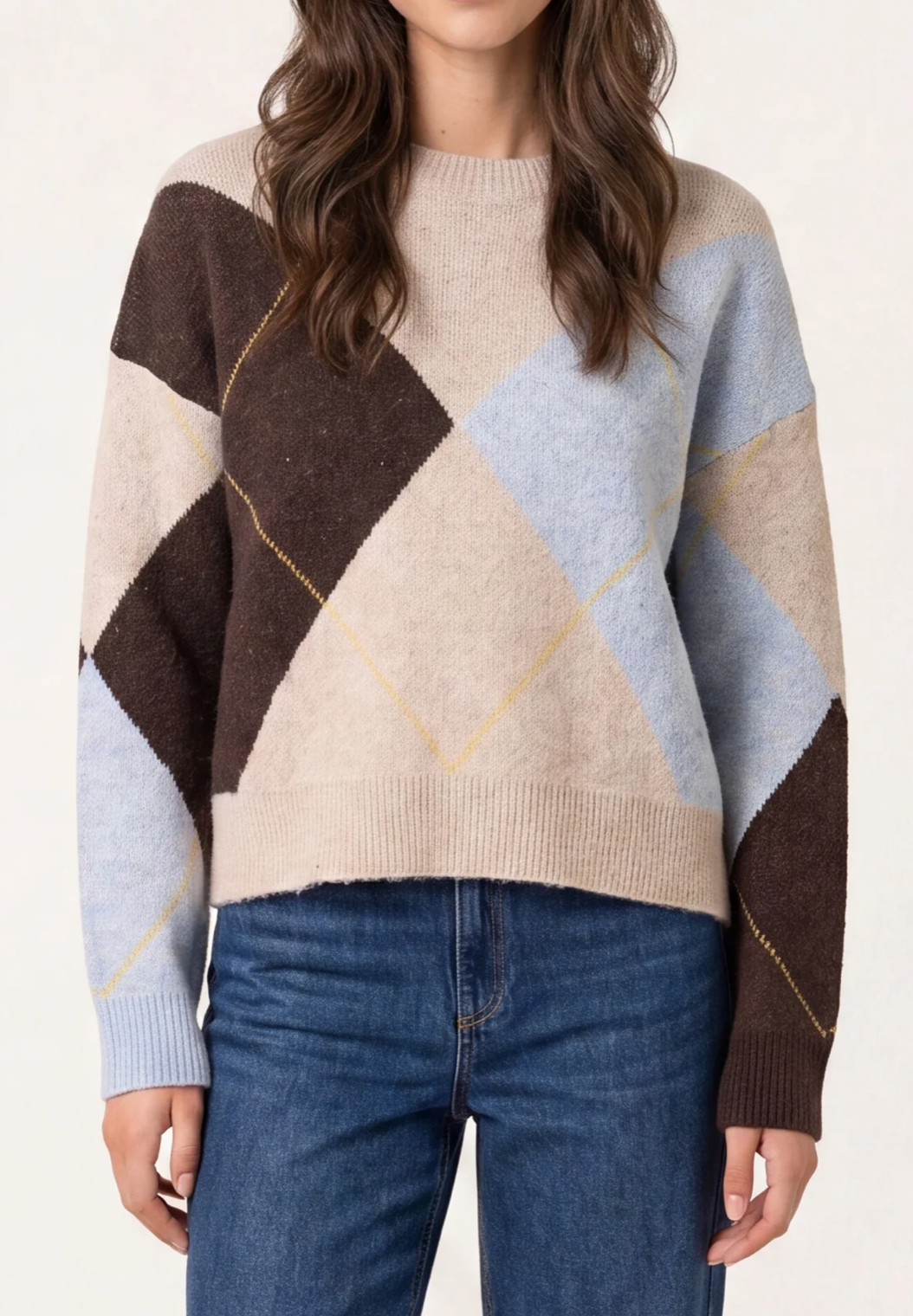 Argyle Knit Jumper