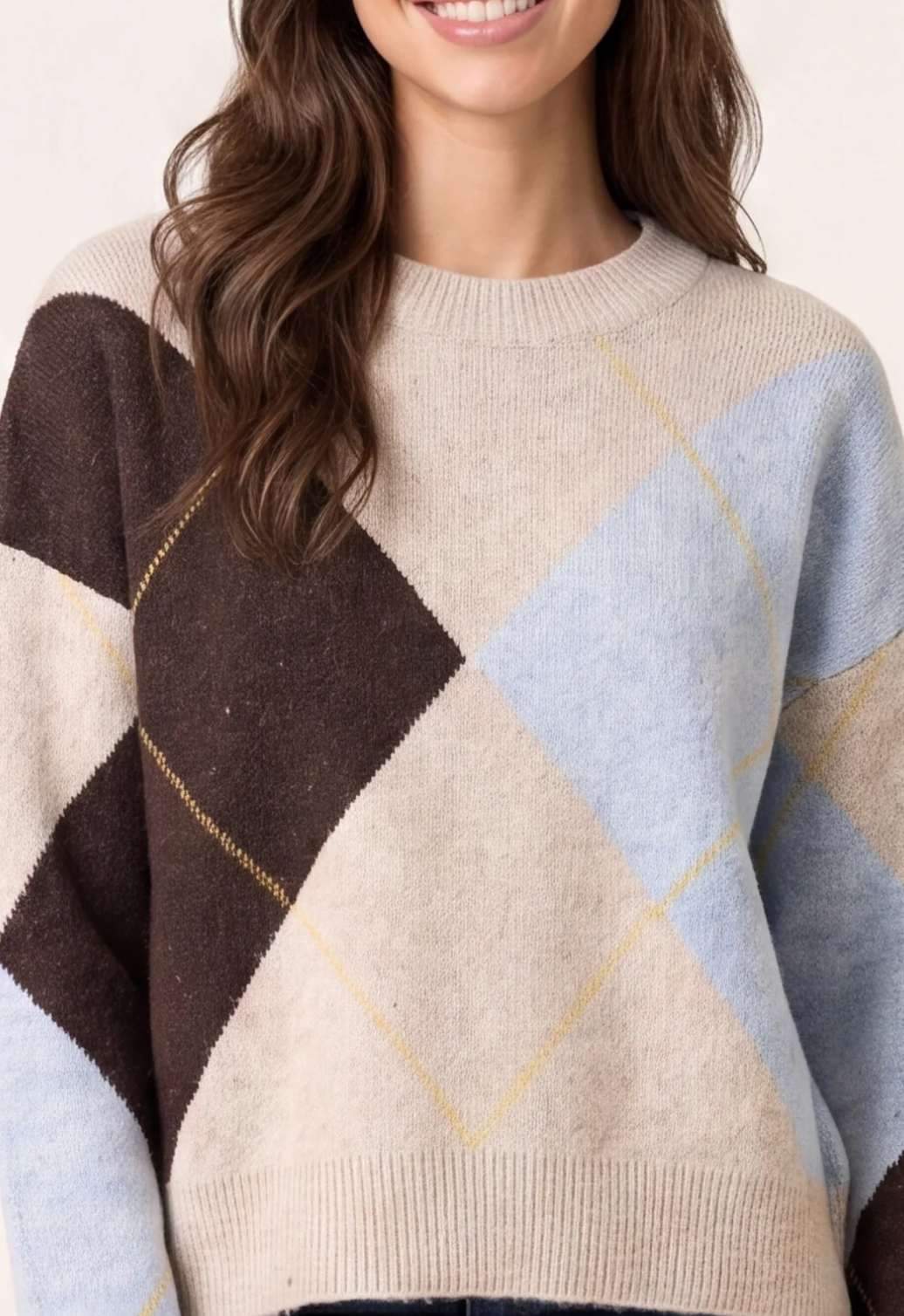 Argyle Knit Jumper