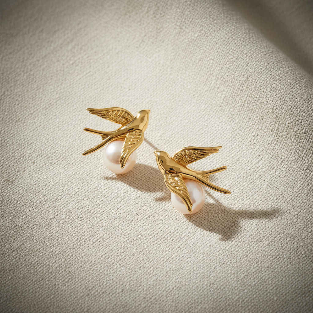 Swallow Pearl Studs