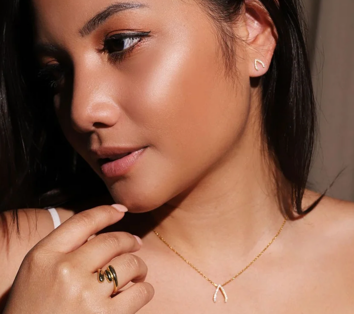 Lucky Wish Bone Earrings