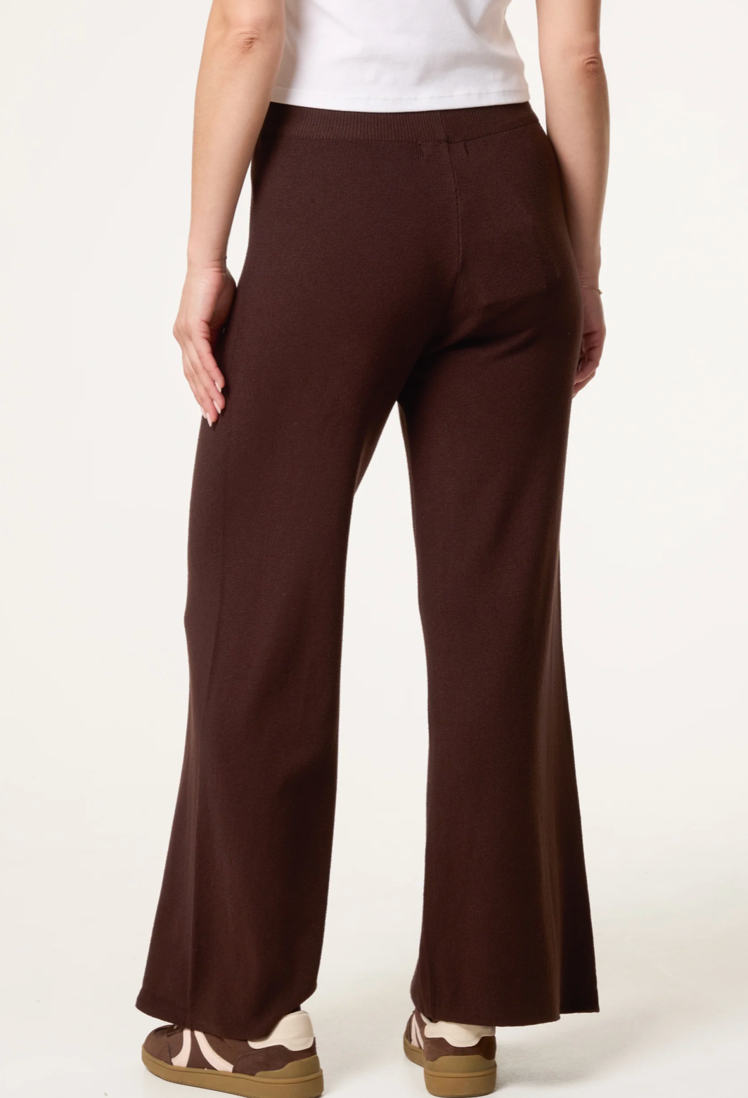 Knitted Wide Leg Trousers