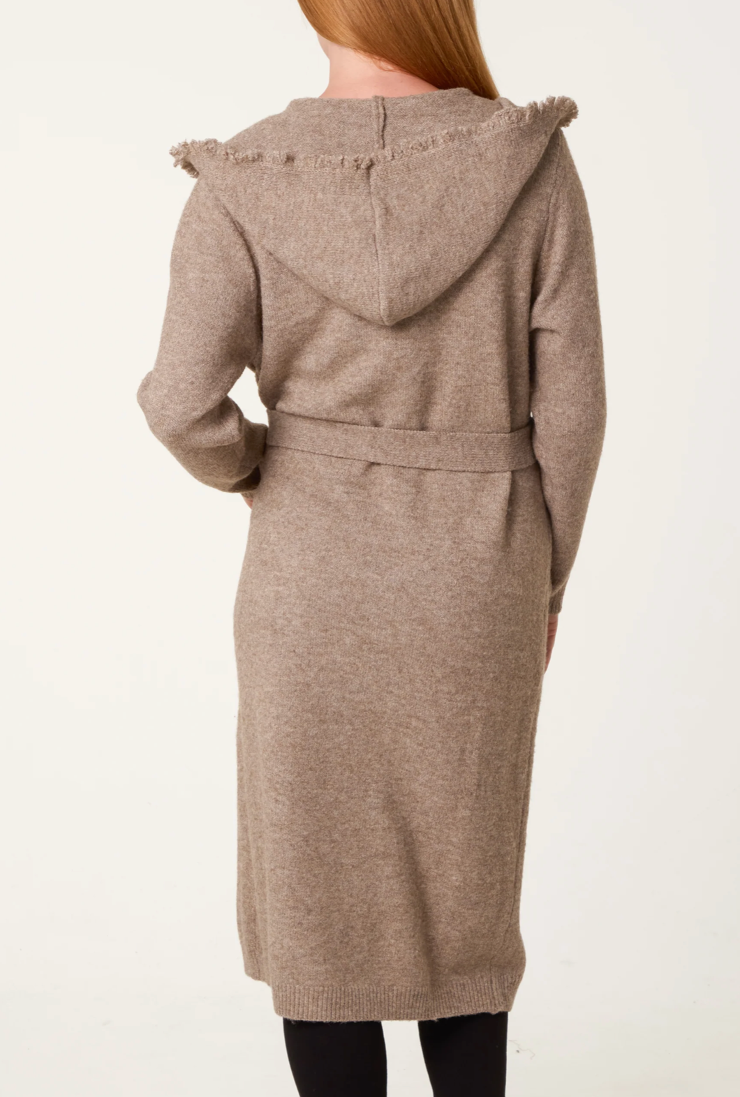 Edged Hem Longline Cardigan