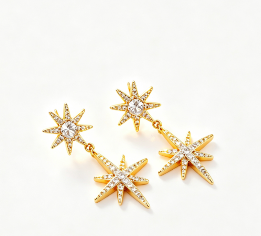 Starburst Drop Earrings