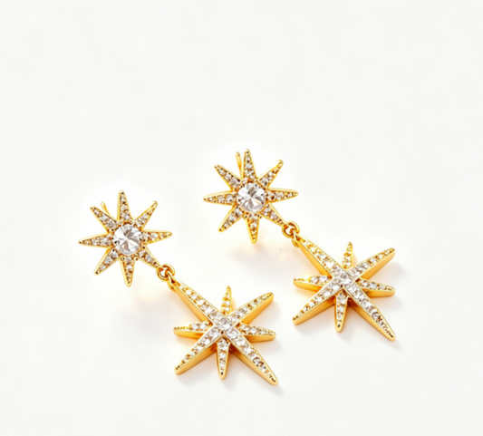 Starburst Drop Earrings
