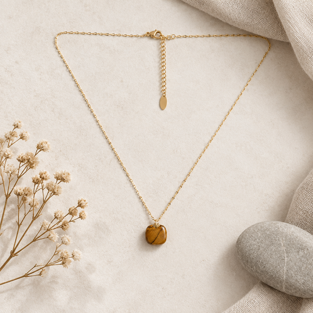Tigereye Stone Necklace