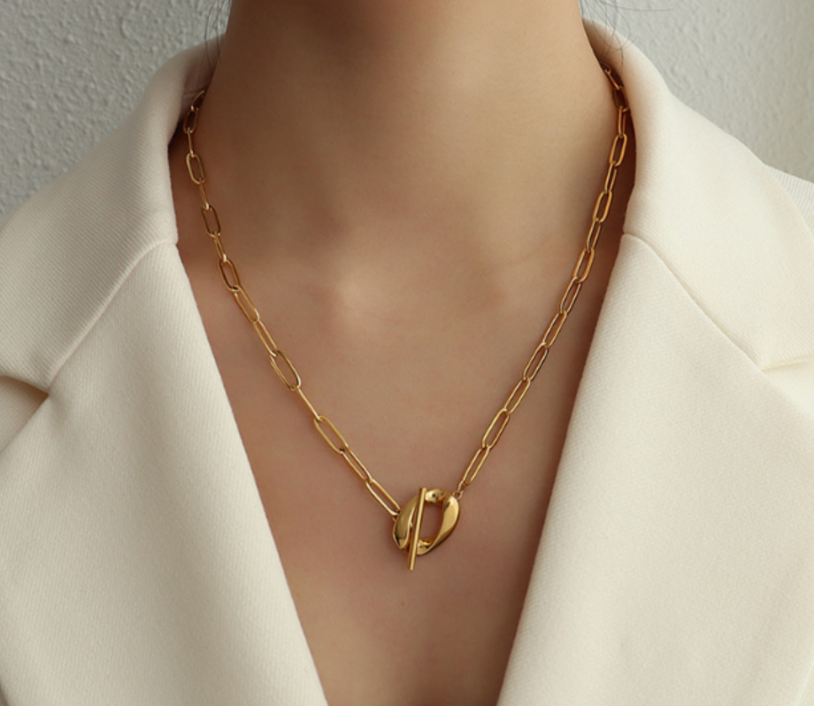 Long Link Loop Necklace