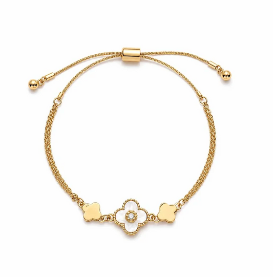 Mop Clover Slider Bracelet