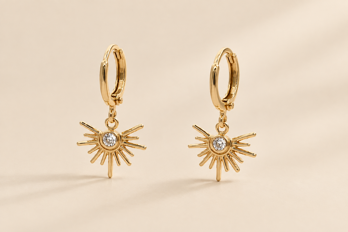 Small Lighting Drop Earrings