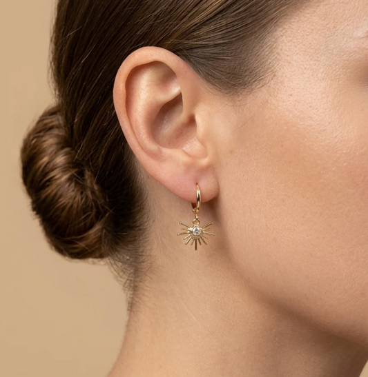 Small Lighting Drop Earrings