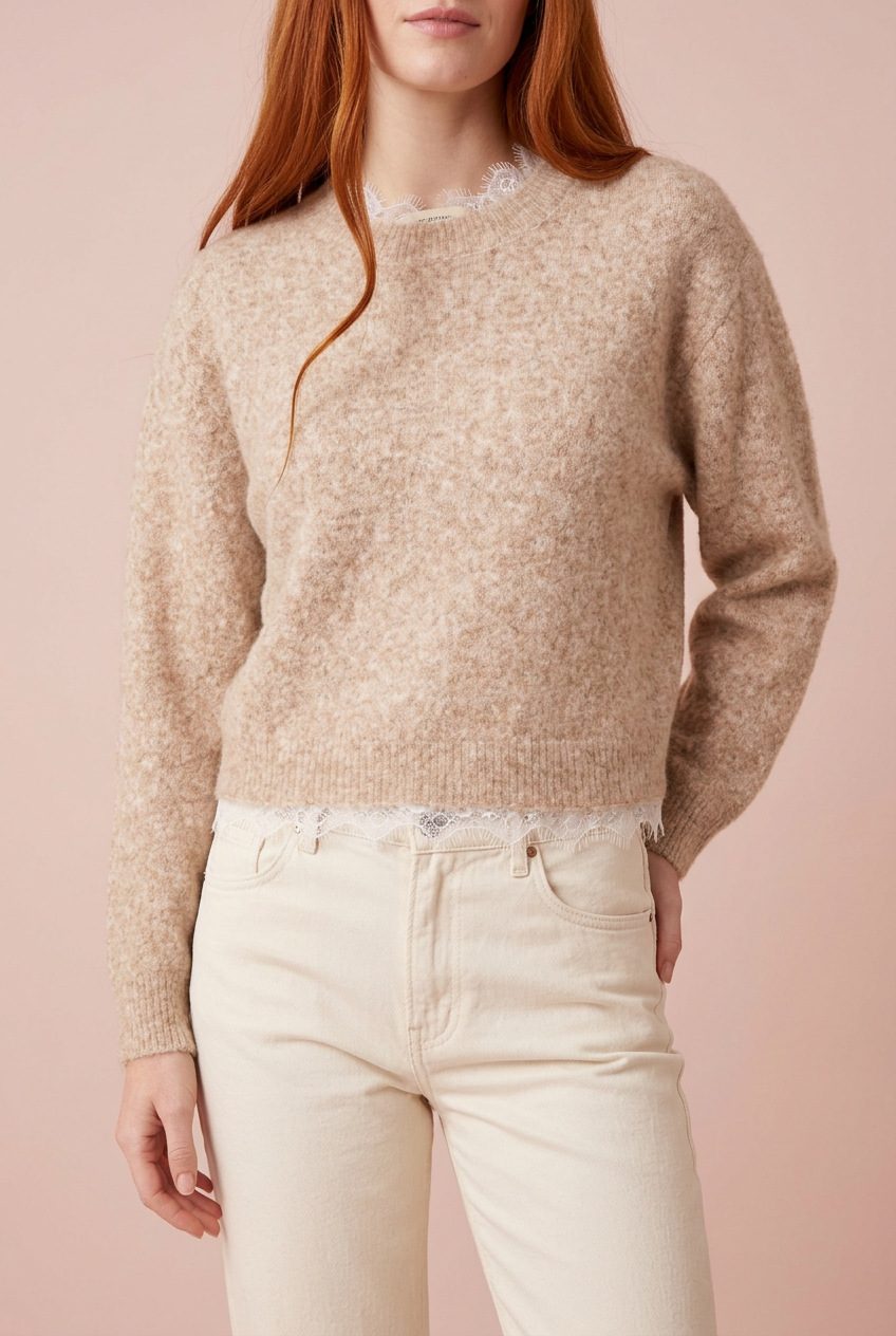 Lace Trim Jumper