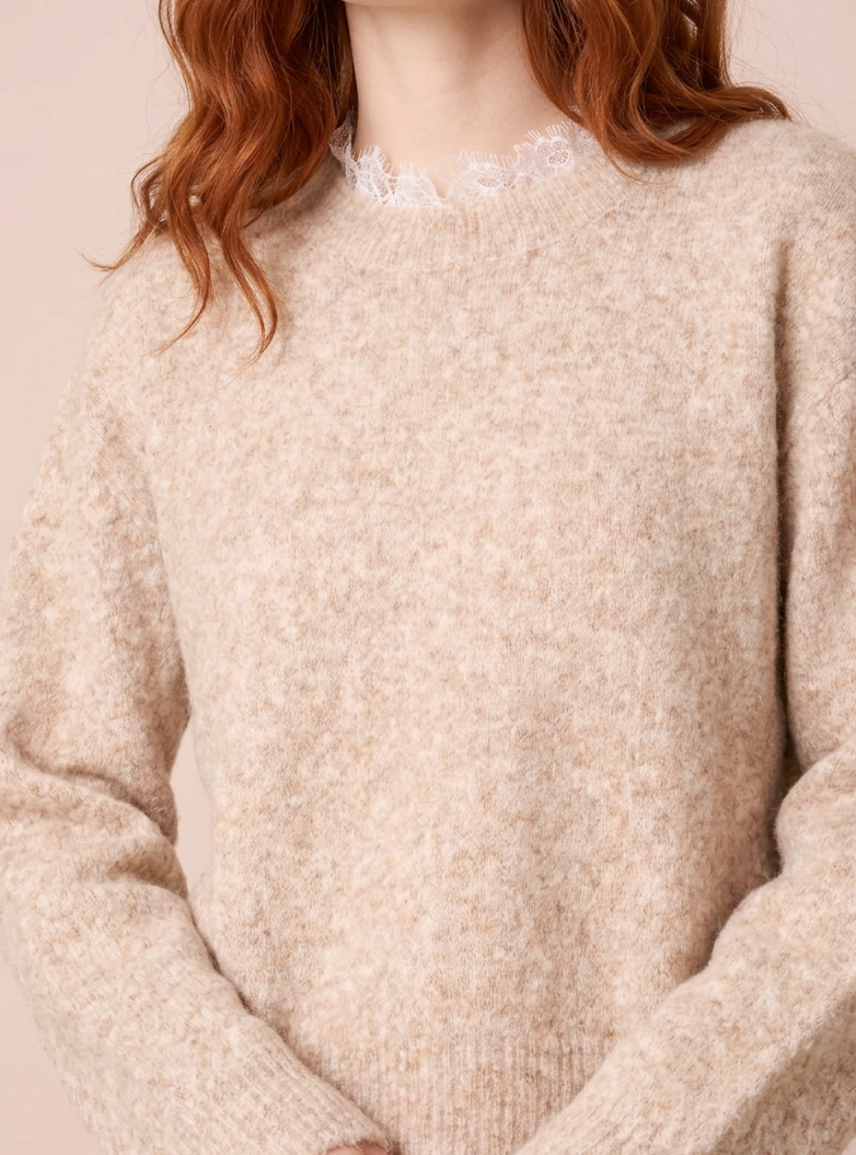 Lace Trim Jumper