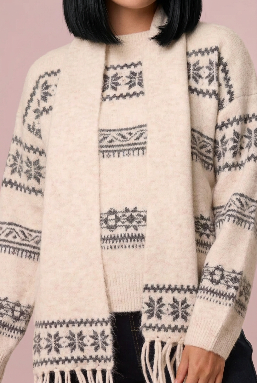 Nordic Inspired Scarf Knit